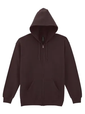 Sweat-shirt homme zippé capuche Heavy Blend™ – Dark Chocolate