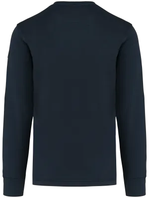 Sudadera de manga montada de hombre – Navy