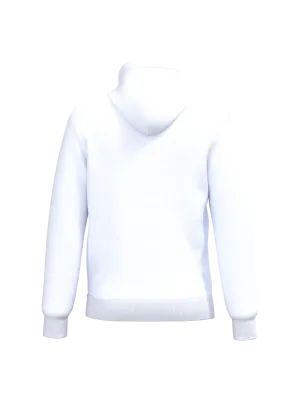 Sweat-shirt recyclé à capuche unisexe – White