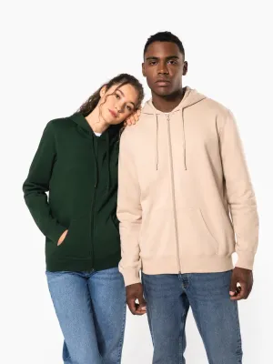 Unisex recycled full zip hoodie