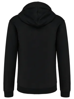 Sweat-shirt zippé capuche contrastée – Black / Red