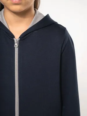 Sweat-shirt zippé capuche enfant