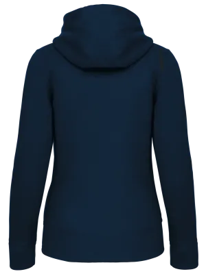 Sweat-shirt zippé capuche femme – Navy