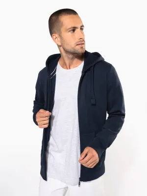 Sweat-shirt zippé capuche homme