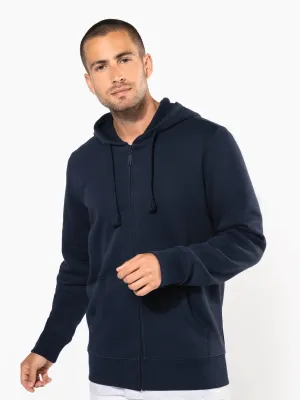 Sweat-shirt zippé capuche homme