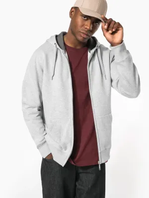 Full zip hooded sweatshirt