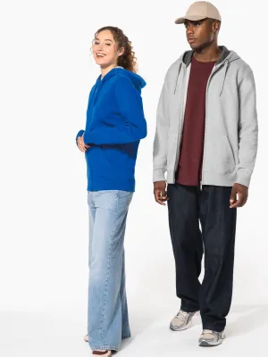 Full zip hooded sweatshirt