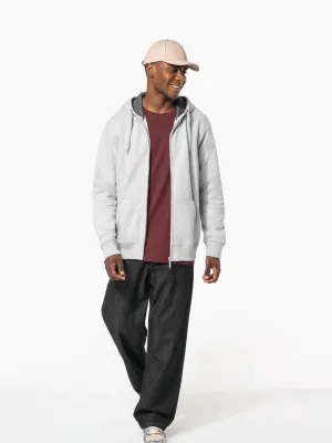 Full zip hooded sweatshirt