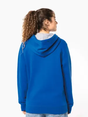 Full zip hooded sweatshirt
