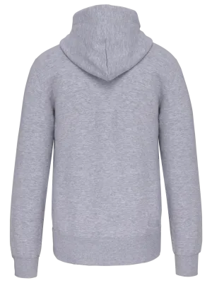 Full zip hooded sweatshirt – Oxford Grey
