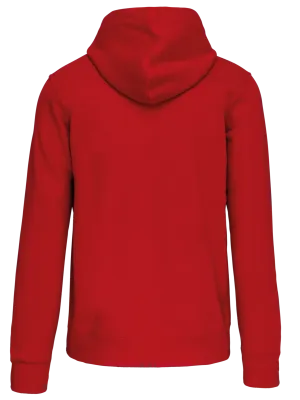 Full zip hooded sweatshirt – Red
