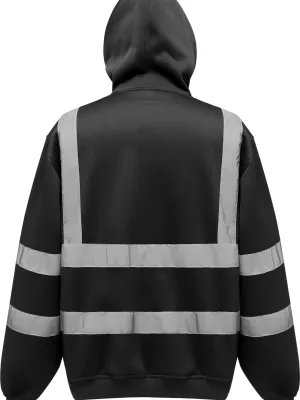 Sweatshirt capuche haute visibilité
