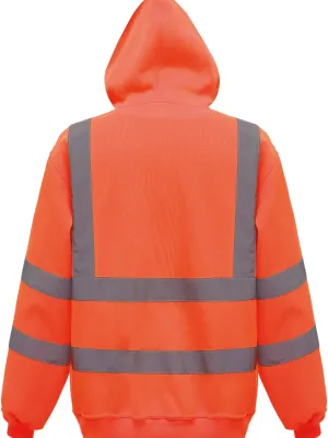 Sweatshirt capuche haute visibilité