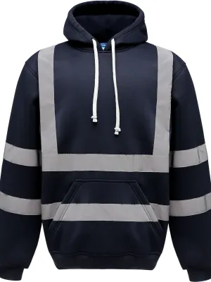 Sweatshirt capuche haute visibilité