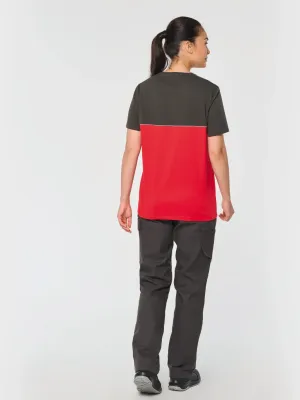 Camiseta bicolor ecorresponsable de manga corta unisex