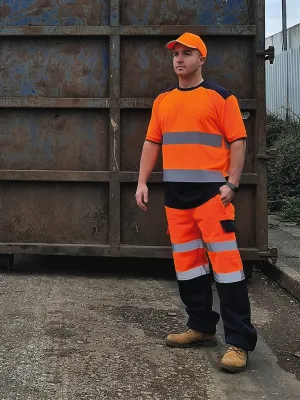 Two-tone hi-vis T-shirt