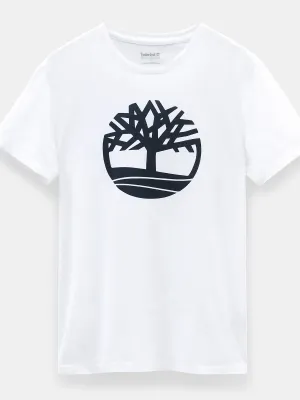 Camiseta orgánica Brand Tree de hombre – White