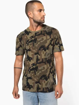 T-shirt camo manches courtes homme