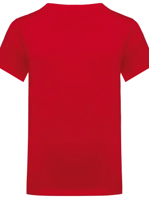 Kids crew neck t-shirt – Red