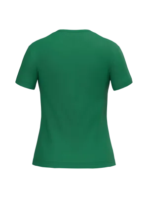 Camiseta de cuello redondo y manga corta de mujer – Kelly Green