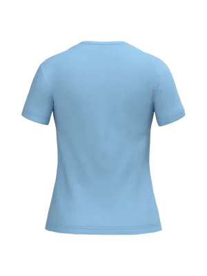 Camiseta de cuello redondo y manga corta de mujer – Sky Blue