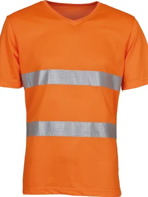 T-shirt col V haute visibilité Top Cool