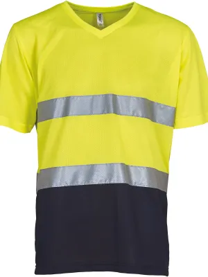 T-shirt col V haute visibilité Top Cool