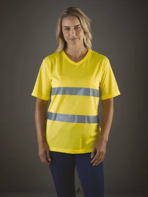 T-shirt col V haute visibilité Top Cool