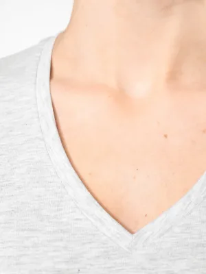 T-shirt col V manches courtes femme