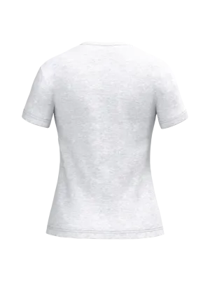 T-shirt col V manches courtes femme – Ash Heather