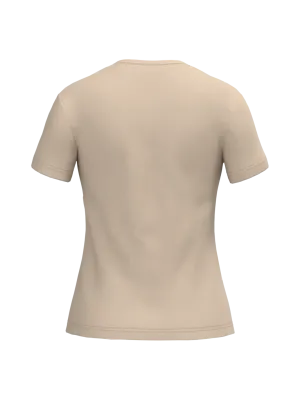 T-shirt col V manches courtes femme – Light Sand