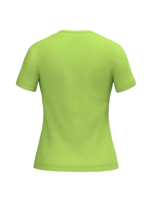 T-shirt col V manches courtes femme – Lime