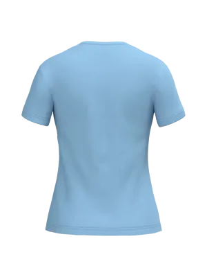 T-shirt col V manches courtes femme – Sky Blue
