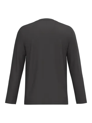 Men's long-sleeved V-neck T-shirt – Dark Grey
