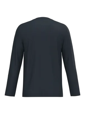 Men's long-sleeved V-neck T-shirt – Navy