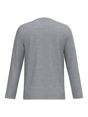 Men's long-sleeved V-neck T-shirt – Oxford Grey