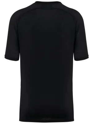 Men’s two-tone raglan sleeve padel t-shirt – Black