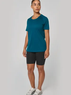 T-shirt de sport à col rond recyclé femme