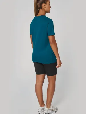 T-shirt de sport à col rond recyclé femme