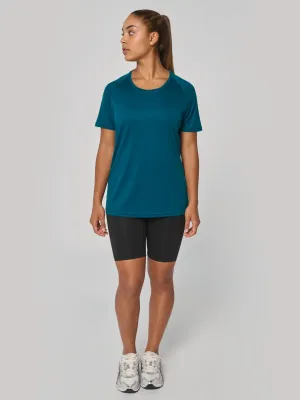 T-shirt de sport à col rond recyclé femme