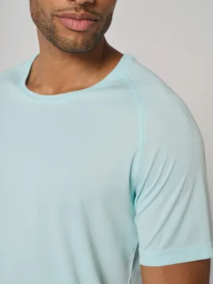 T-shirt de sport à col rond recyclé homme