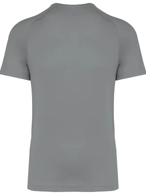 T-shirt de sport à col rond recyclé homme – Fine Grey