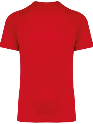 T-shirt de sport à col rond recyclé homme – Red