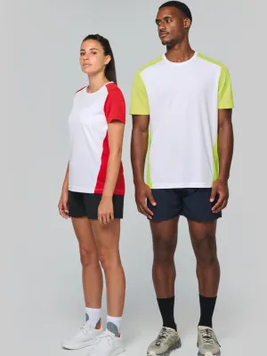 Camiseta deportiva ecorresponsable bicolor de hombre