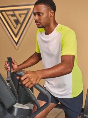 Camiseta deportiva ecorresponsable bicolor de hombre