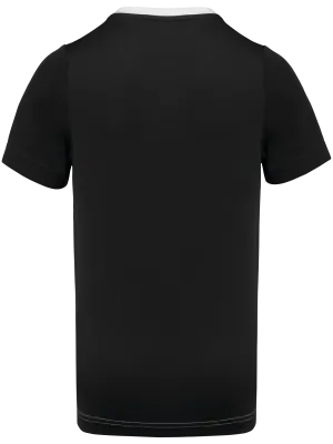 Camiseta deportiva ecorresponsable bicolor de hombre – White / Black