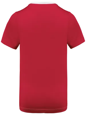 Camiseta deportiva ecorresponsable bicolor de hombre – White / Red