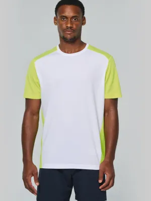 Camiseta deportiva ecorresponsable bicolor de hombre