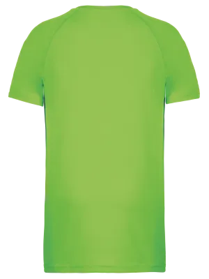 Men's short-sleeved sports T-shirt – Lime
