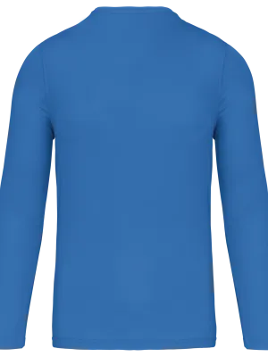Camiseta deportiva de manga larga de hombre – Aqua Blue